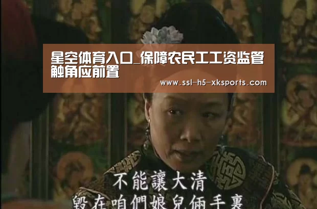 星空体育入口_保障农民工工资监管触角应前置(图3) 星空体育